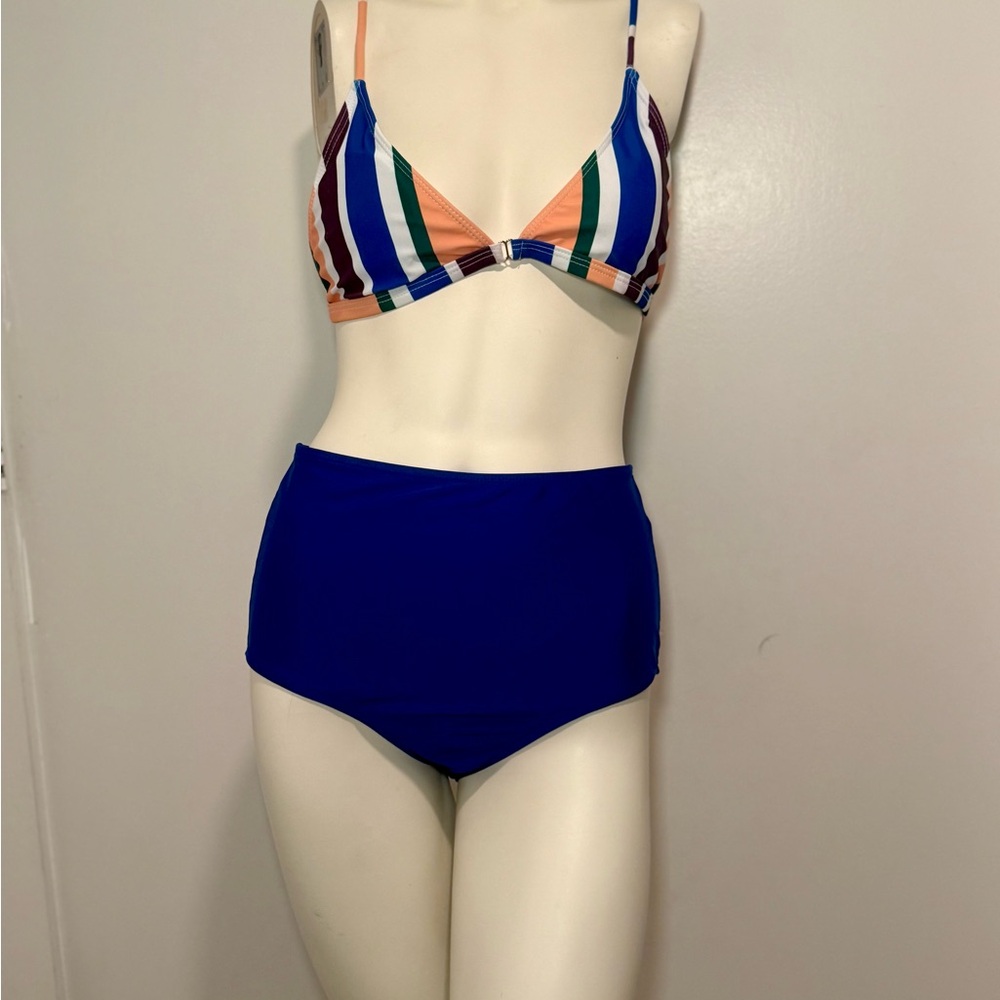 Striped Multicolor Bikini Set